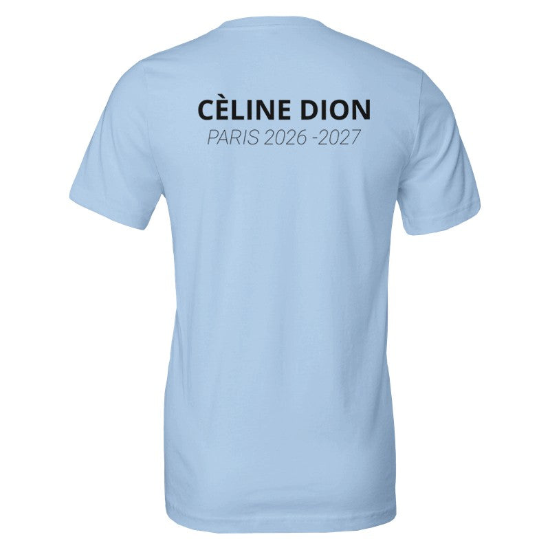 Celine Dion Paris Tour 2026 2027 T-Shirt, Official Style Comeback Fan Merch, Celine Live in France Concert Shirt, Music Lover Gift