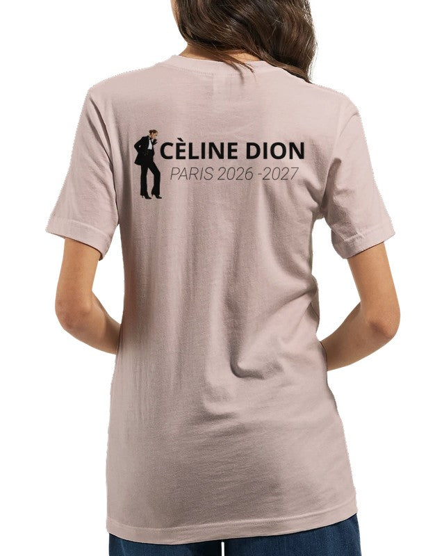 Celine Dion Paris Tour 2026 2027 T-Shirt, Official Style Comeback Fan Merch, Celine Live in France Concert Shirt, Music Lover Gift
