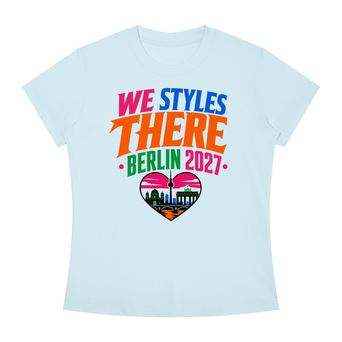 Together with Styles Berlin 2027 Tour T-Shirt - Limited Edition Concert Merch - Deutschland Tournee - Women's Slim Fit Crewneck T-Shirt
