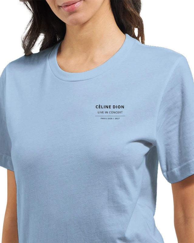 Celine Dion Paris Tour 2026 2027 T-Shirt, Official Style Comeback Fan Merch, Celine Live in France Concert Shirt, Music Lover Gift