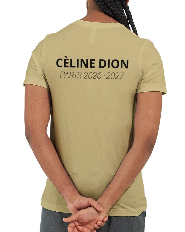 Celine Dion Paris Tour 2026 2027 T-Shirt, Official Style Comeback Fan Merch, Celine Live in France Concert Shirt, Music Lover Gift