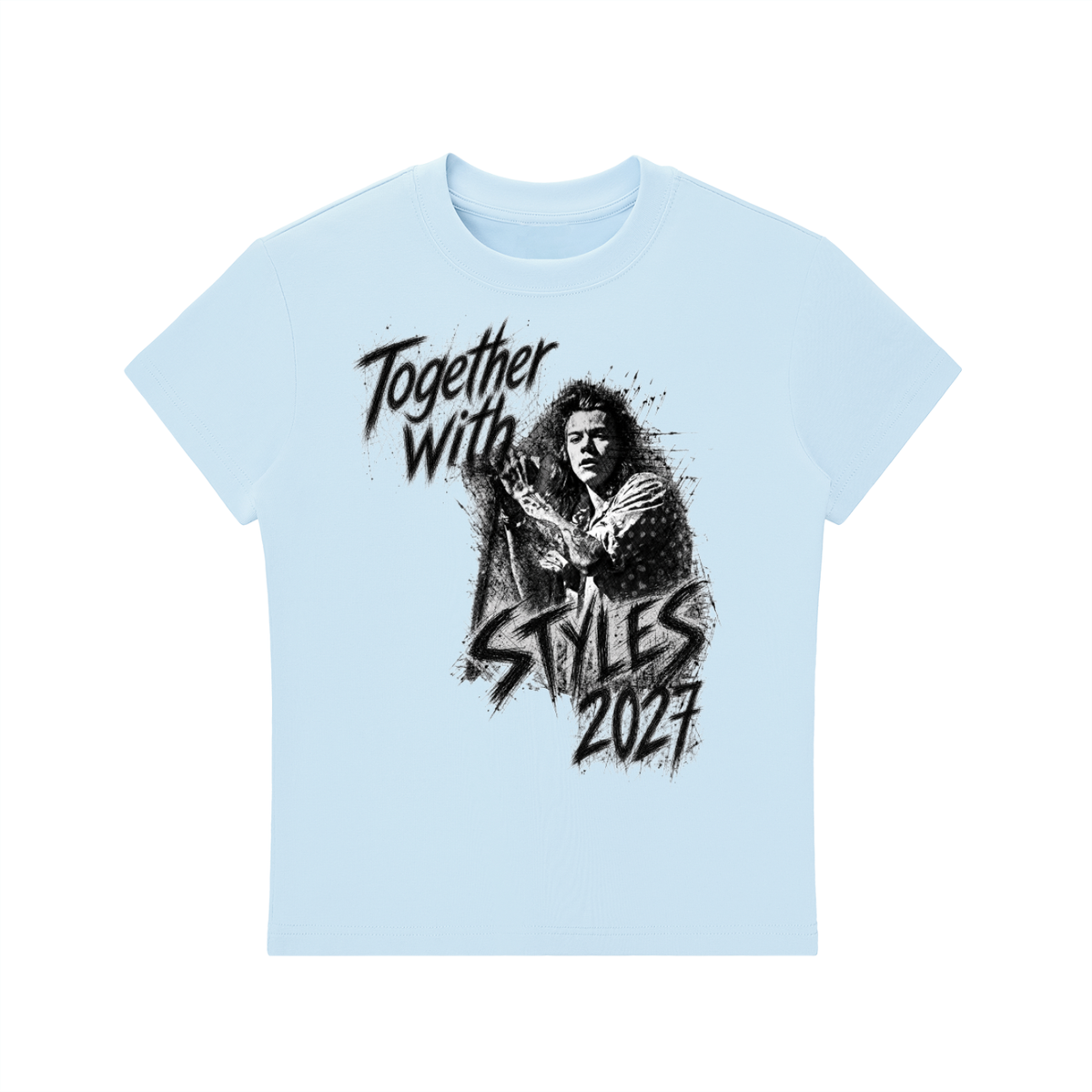 Together with Styles Berlin 2027 Tour T-Shirt - Limited Edition Concert Merch - Deutschland Tournee -Tee Gift for Fans,Women's Essential Bodycon Crewneck T-Shirt